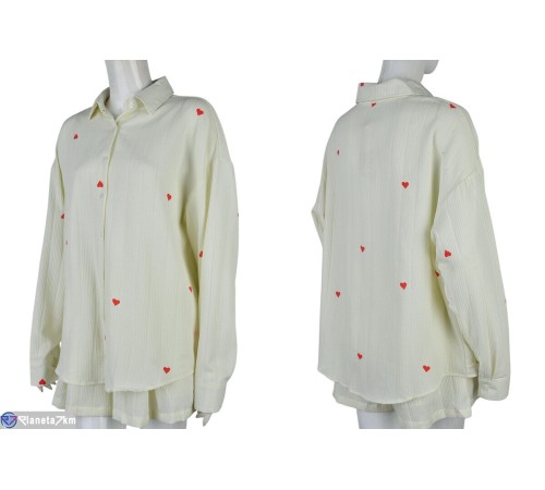 Жіночий костюм на літо (4 шт. р.сетка M-2XL) жовтий  "Mirella"