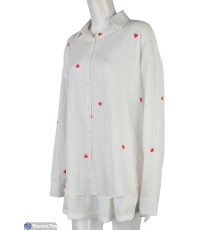 Жіночий костюм на літо (4 шт. р.сетка M-2XL) білий  "Mirella"