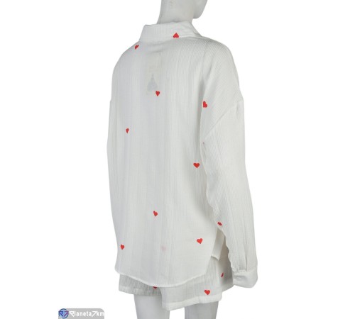 Жіночий костюм на літо (4 шт. р.сетка M-2XL) білий  "Mirella"