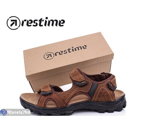Сандалі чоловічі на літо (8 пар р.40-45) коричневий  "Restime"