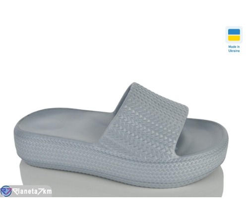 Шлепки жіночі на літо (8 пар р.36-41) сірий  "Korka"