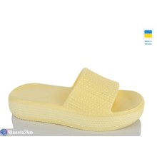 Шлепки жіночі на літо (8 пар р.36-41) жовтий  "Korka"