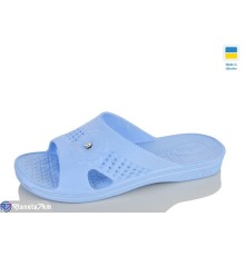 Шлепки жіночі на літо (8 пар р.36-41) блакитний  "Korka"