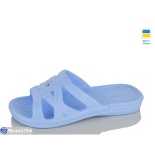 Шлепки жіночі на літо (8 пар р.36-41) блакитний  "Korka"