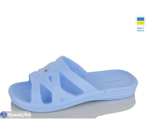 Шлепки жіночі на літо (8 пар р.36-41) блакитний  "Korka"