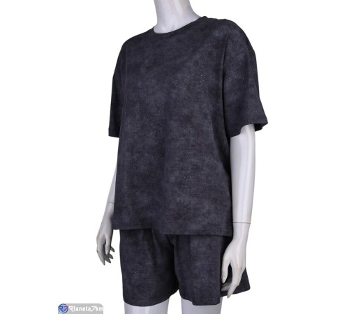Жіночий костюм на літо (4 шт. р.сетка S-XL) сірий  "Mirella"