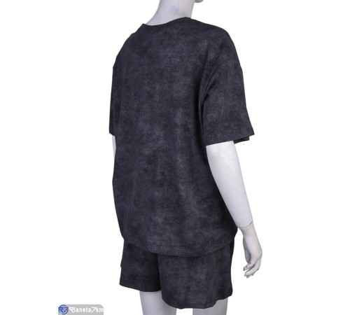 Жіночий костюм на літо (4 шт. р.сетка S-XL) сірий  "Mirella"