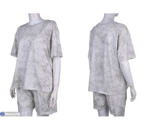 Жіночий костюм на літо (4 шт. р.сетка S-XL) білий  "Mirella"