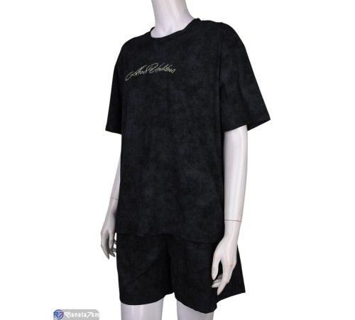 Жіночий костюм на літо (4 шт. р.сетка S-XL) чорний  "Mirella"