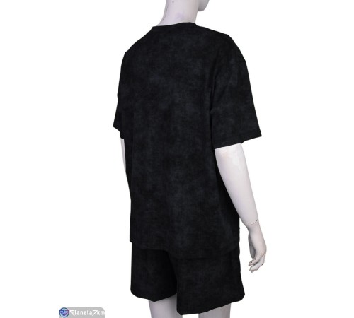 Жіночий костюм на літо (4 шт. р.сетка S-XL) чорний  "Mirella"