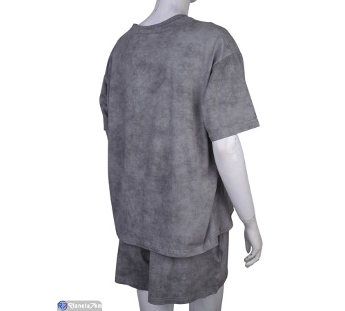 Жіночий костюм на літо (4 шт. р.сетка S-XL) сірий  "Mirella"