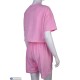 Жіночий костюм на літо (4 шт. р.сетка S-XL) рожевий  "Mirella"