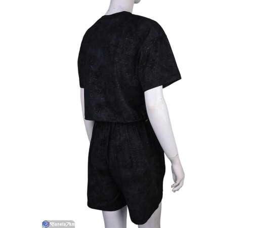 Жіночий костюм на літо (4 шт. р.сетка S-XL) чорний  "Mirella"