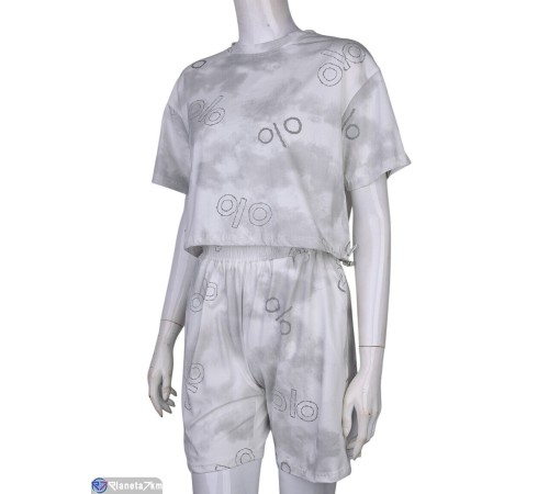 Жіночий костюм на літо (4 шт. р.сетка M-2XL) білий  "Mirella"