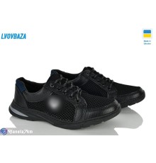Кросівки чоловічі на літо (8 пар р.40-45) чорний  "LEOBAZA"