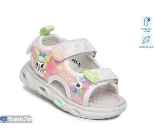 Дитячі босоніжки на літо (8 пар р.21-26) білий  "Normashoes"