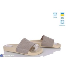 Шлепки жіночі на літо (6 пар р.37-42) коричневий  "Daman"