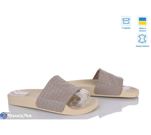 Шлепки жіночі на літо (6 пар р.37-42) коричневий  "Daman"