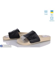 Шлепки жіночі на літо (6 пар р.37-42) чорний  "Daman"