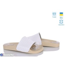 Шлепки жіночі на літо (6 пар р.37-42) білий  "Daman"