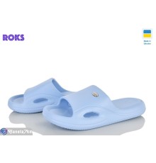 Шлепки жіночі на літо (8 пар р.37-41) блакитний  "Roks"