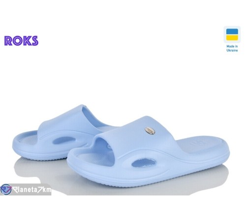Шлепки жіночі на літо (8 пар р.37-41) блакитний  "Roks"