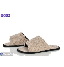 Тапки на весну/осінь (20 пар р.36-45) бежевий  "Roks"