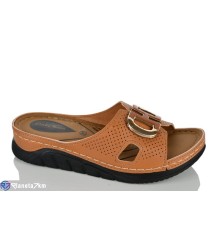 Шлепки жіночі на літо (6 пар р.36-40) camel  "SALIVAN"