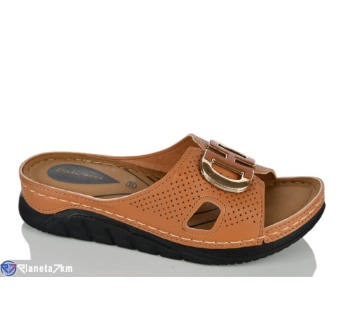 Шлепки жіночі на літо (6 пар р.36-40) camel  "SALIVAN"