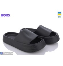 Шлепки жіночі на літо (8 пар р.36-40) чорний  "Roks"