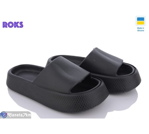 Шлепки жіночі на літо (8 пар р.36-40) чорний  "Roks"