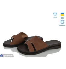 Шлепки жіночі на літо (6 пар р.36-40) коричневий  "Linda"