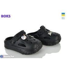 Кроки дитячі на літо (6 пар р.24-35) чорний  "Roks"
