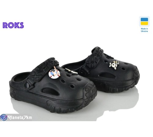 Кроки дитячі на літо (6 пар р.24-35) чорний  "Roks"