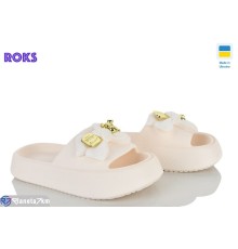 Шлепки жіночі на літо (8 пар р.36-40) бежевий  "Roks"