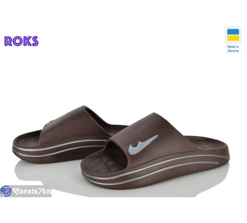 Шлепки жіночі на літо (8 пар р.37-40) коричневий  "Roks"