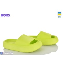 Шлепки жіночі на літо (8 пар р.36-40) зелений  "Roks"