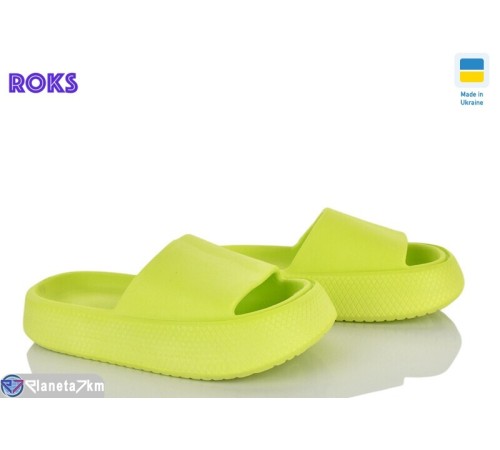 Шлепки жіночі на літо (8 пар р.36-40) зелений  "Roks"