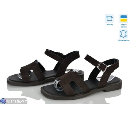 Босоніжки жіночі на літо (6 пар р.36-40) коричневий  "Linda"