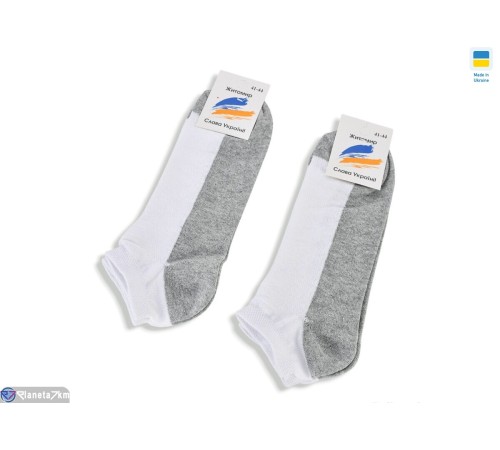 Шкарпетки чоловічі на весну/осінь (12 шт. р.сетка 41-44) білий  "VERONIKA"