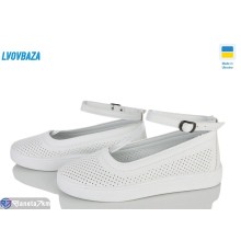 Туфлі жіночі на літо (6 пар р.36-41) білий  "LEOBAZA"