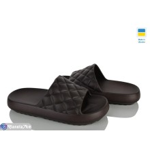 Шлепки жіночі на літо (6 пар р.36-41) коричневий  "Ladmir"