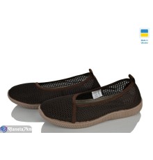 Балетки жіночі на літо (8 пар р.36-41) коричневий  "Ladmir"