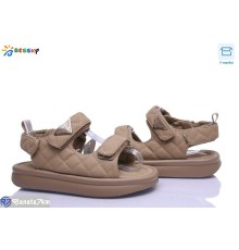 Дитячі босоніжки на літо (8 пар р.32-37) коричневий  "Bessky-Kellaifeng"