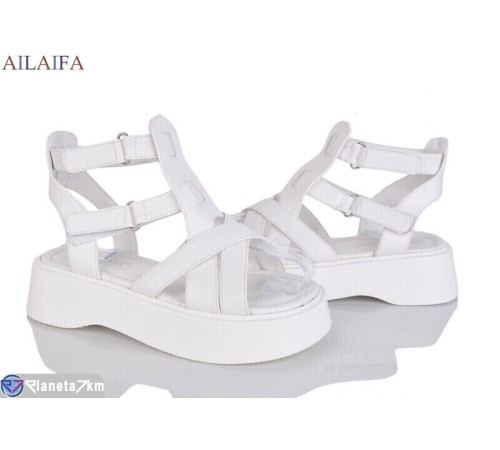Босоніжки жіночі на літо (8 пар р.36-41) білий  "Latifa"