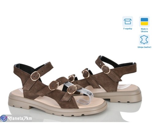 Босоніжки жіночі на літо (8 пар р.36-40) коричневий  "STELUSA"