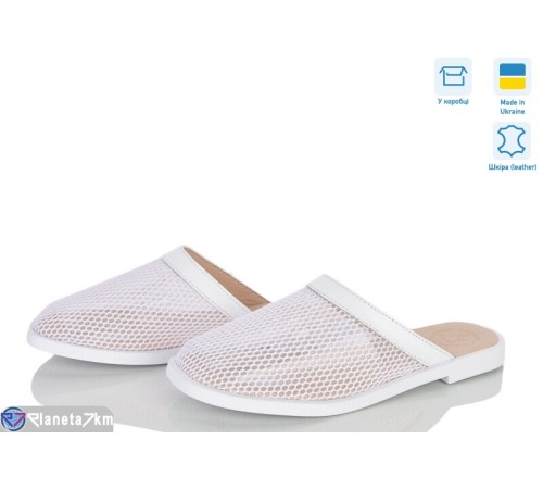 Шлепки жіночі на літо (6 пар р.36-40) білий  "Linda"