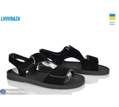 Босоніжки жіночі на літо (8 пар р.37-42) чорний  "LEOBAZA"