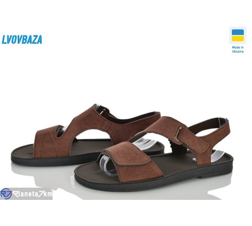 Босоніжки жіночі на літо (8 пар р.37-42) коричневий  "LEOBAZA"