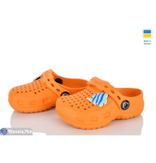 Кроки дитячі на літо (8 пар р.20-27) оранжевий  "Ladmir"